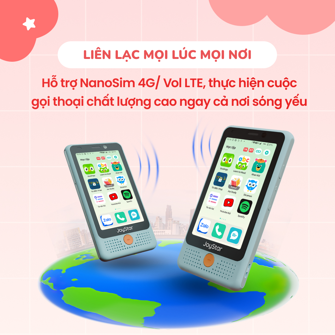 Điện thoại thông minh học sinh JoyStar S10 màu xanh Green