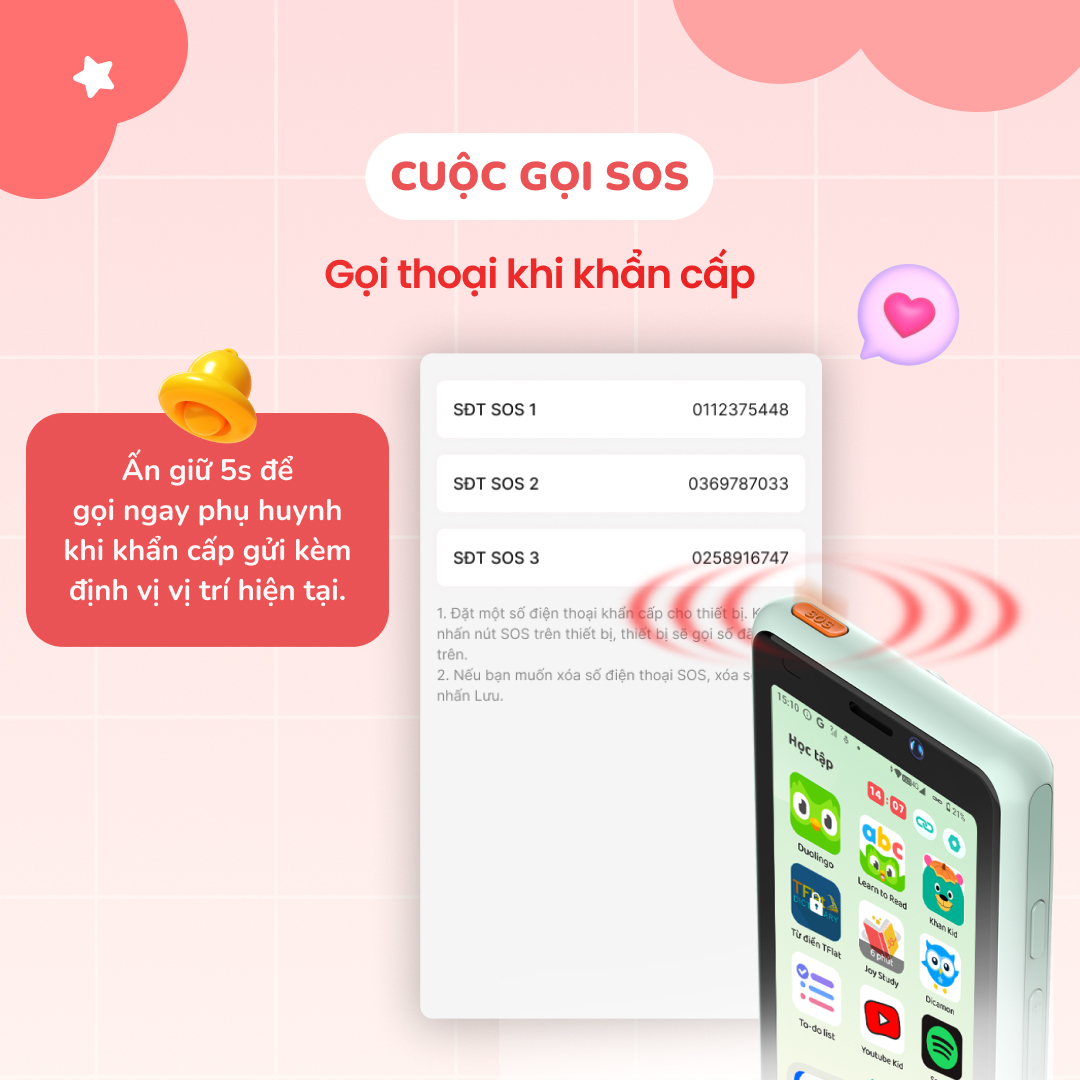 Điện thoại thông minh học sinh JoyStar S10 màu xanh Green