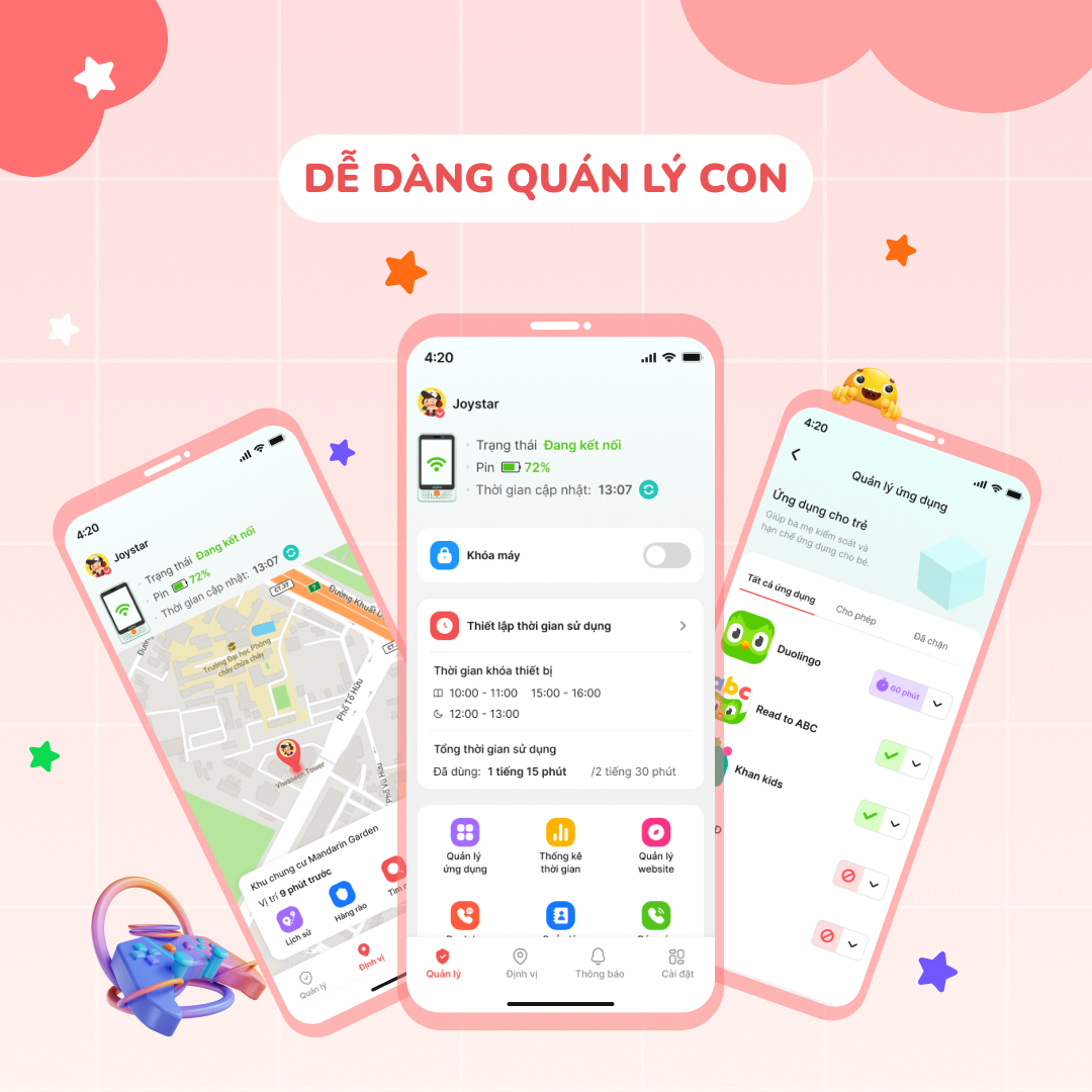 Điện thoại thông minh học sinh JoyStar S10 màu xanh Green