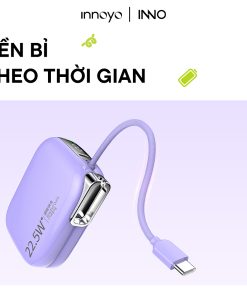 Sạc dự phòng tích hợp dây InnoPower Wired Charging 10000mAh