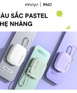Sạc dự phòng tích hợp dây InnoPower Wired Charging 10000mAh