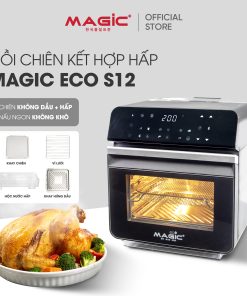 Nồi chiên không dầu kết hợp hấp Magic Eco S12