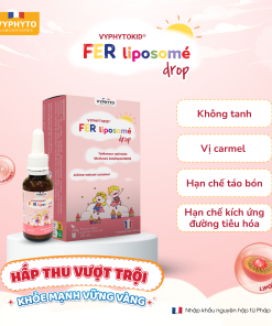 Thực phẩm bảo vệ sức khỏe VYPHYTOKID FER liposomé drop hỗ trợ bổ sung sắt (lọ 30ml)