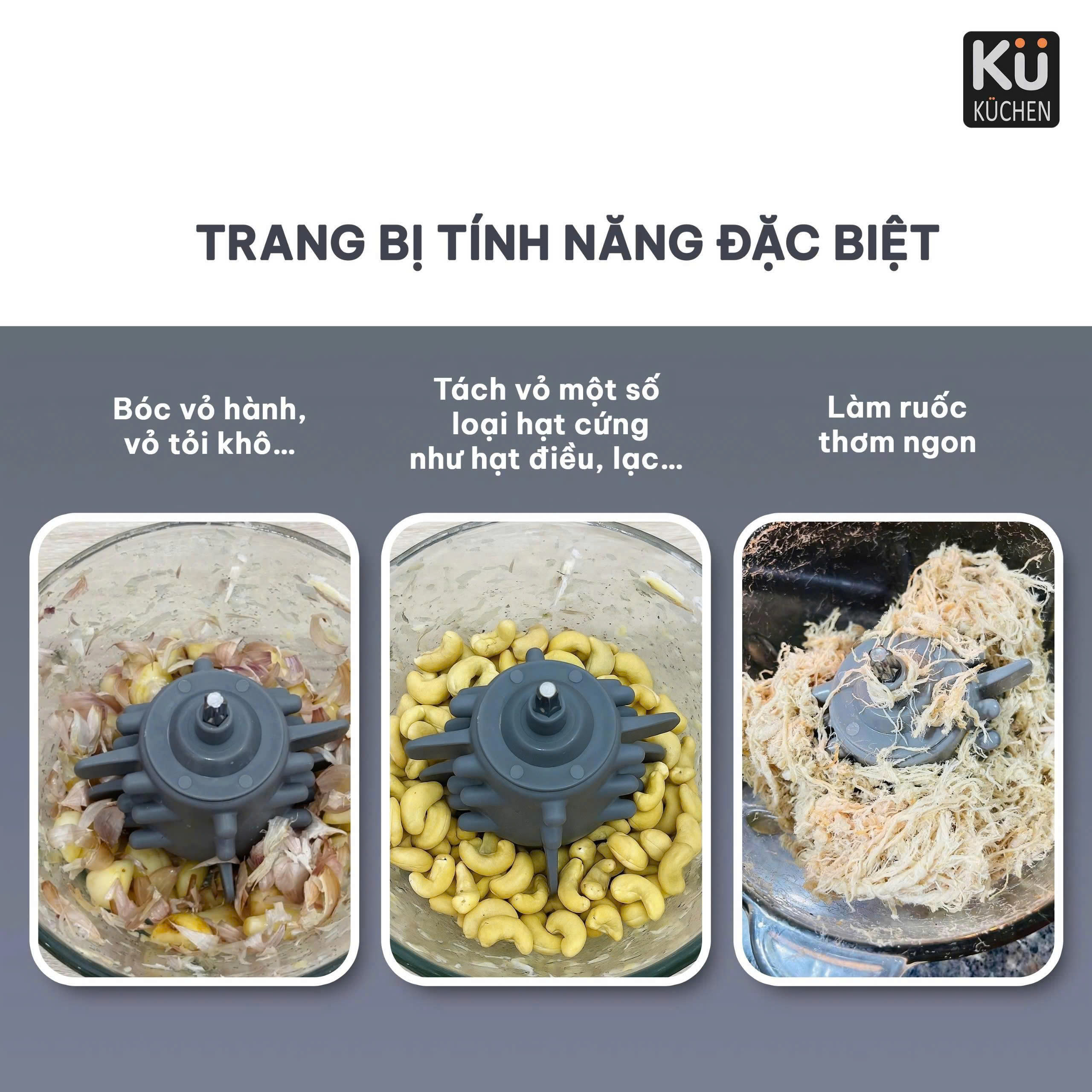 Máy xay thực phẩm đa năng KU DKFC1212