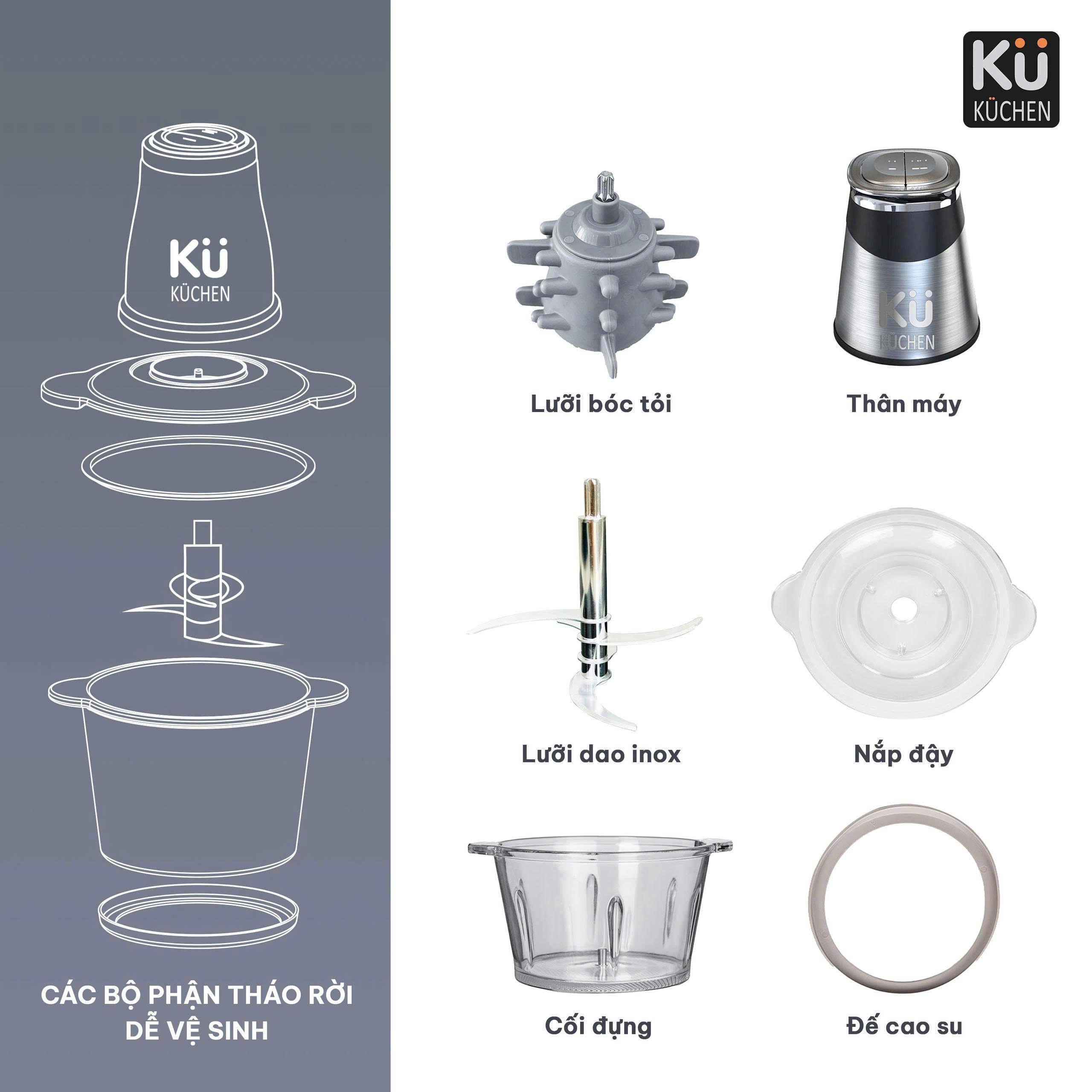 Máy xay thực phẩm đa năng KU DKFC1212