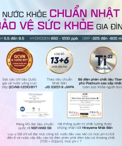 Máy Lọc Nước Nóng Lạnh Nguội Ion Kiềm Hydrogen Mutosi Pro MP-99PRO