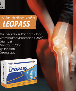 Viên dưỡng khớp LEOPASS: hỗ trợ viêm khớp, thoái hoá khớp tăng cường tái tạo sụn và xương khớp.