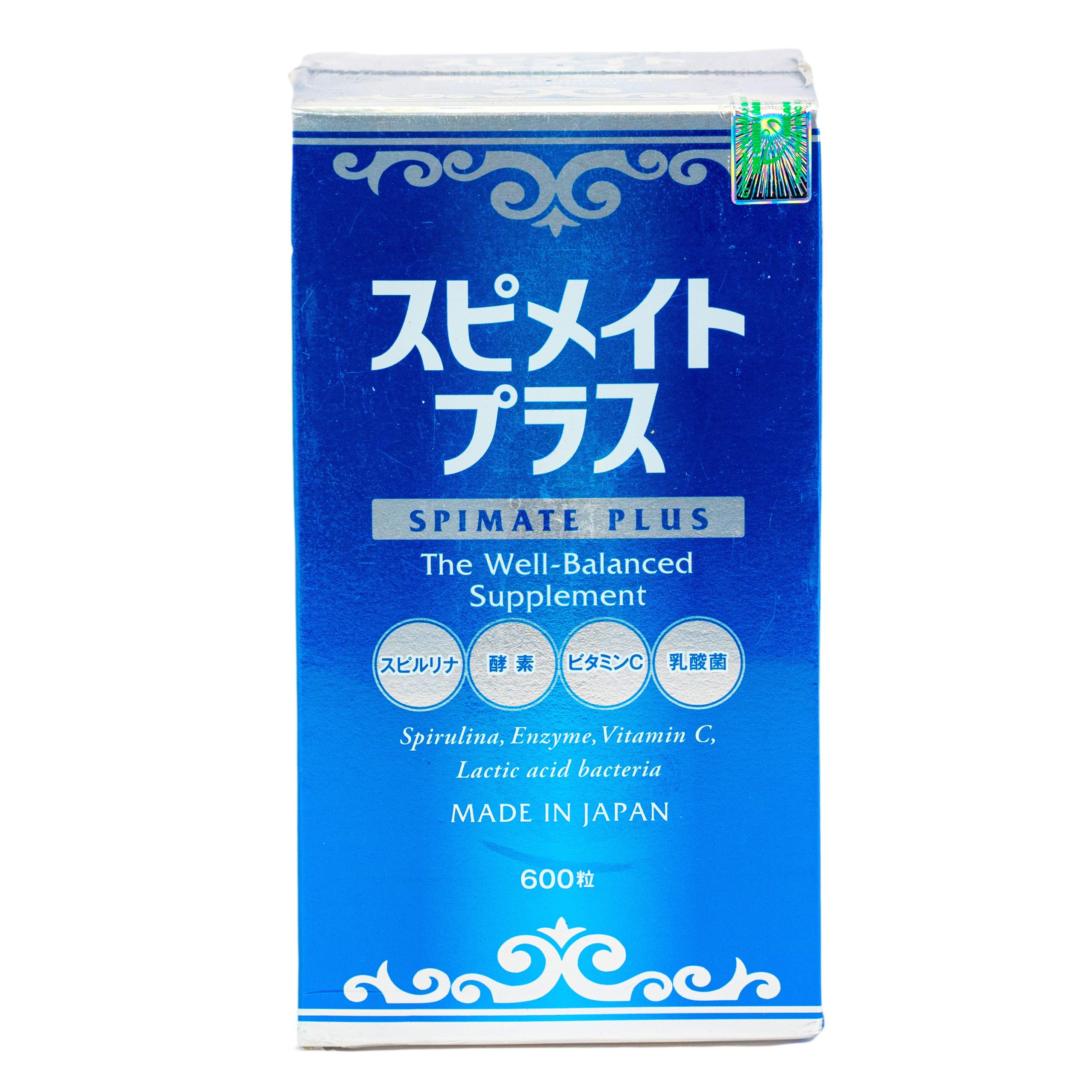 Viên Tảo Xoắn Spirulina Spimate Plus Nhật Bản 600v
