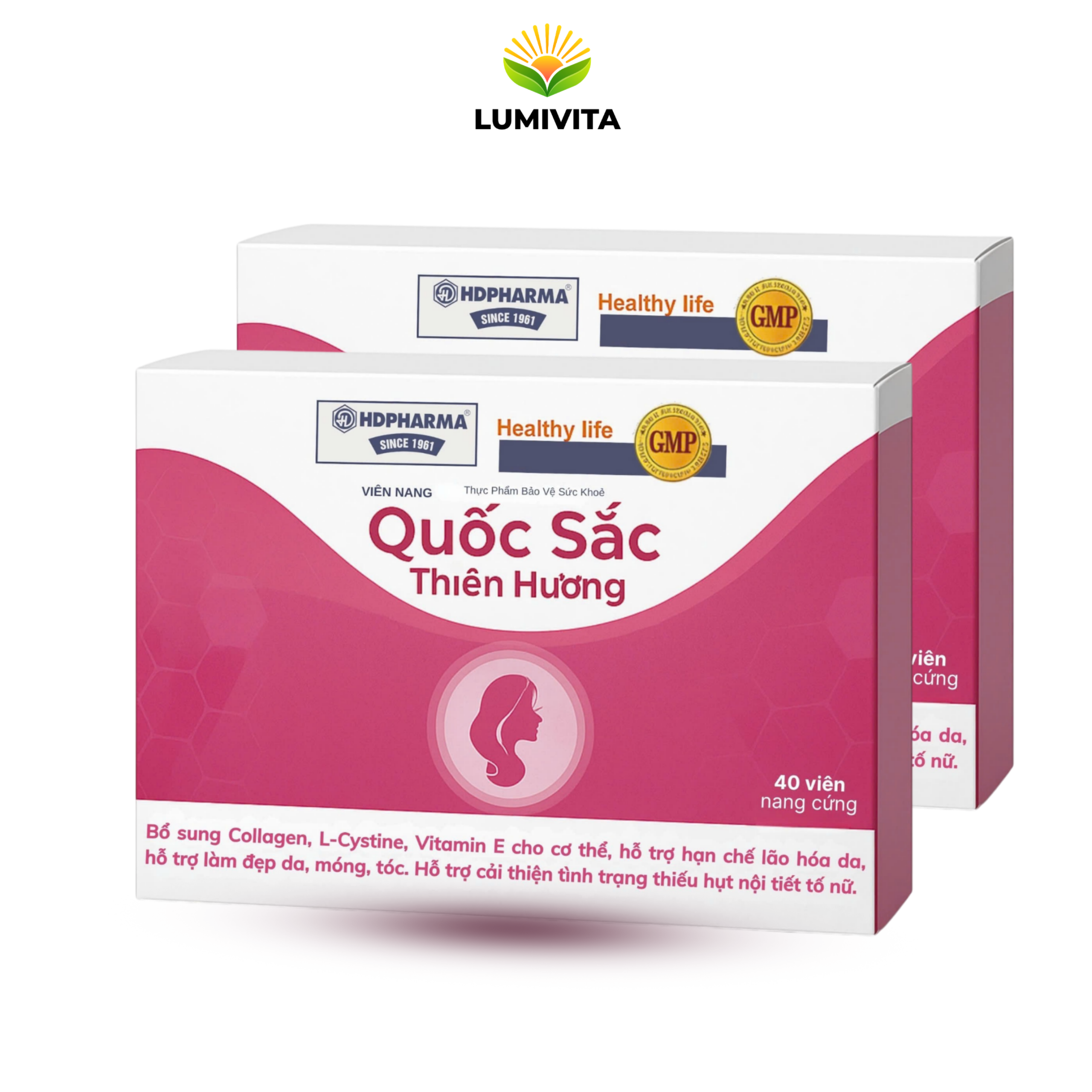 Viên nang QUỐC SẮC THIÊN HƯƠNG hỗ trợ tăng cường nội tiết tố nữ 40 viên