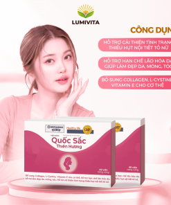 Viên nang QUỐC SẮC THIÊN HƯƠNG hỗ trợ tăng cường nội tiết tố nữ 40 viên
