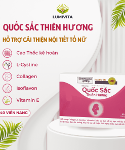 Viên nang QUỐC SẮC THIÊN HƯƠNG hỗ trợ tăng cường nội tiết tố nữ 40 viên