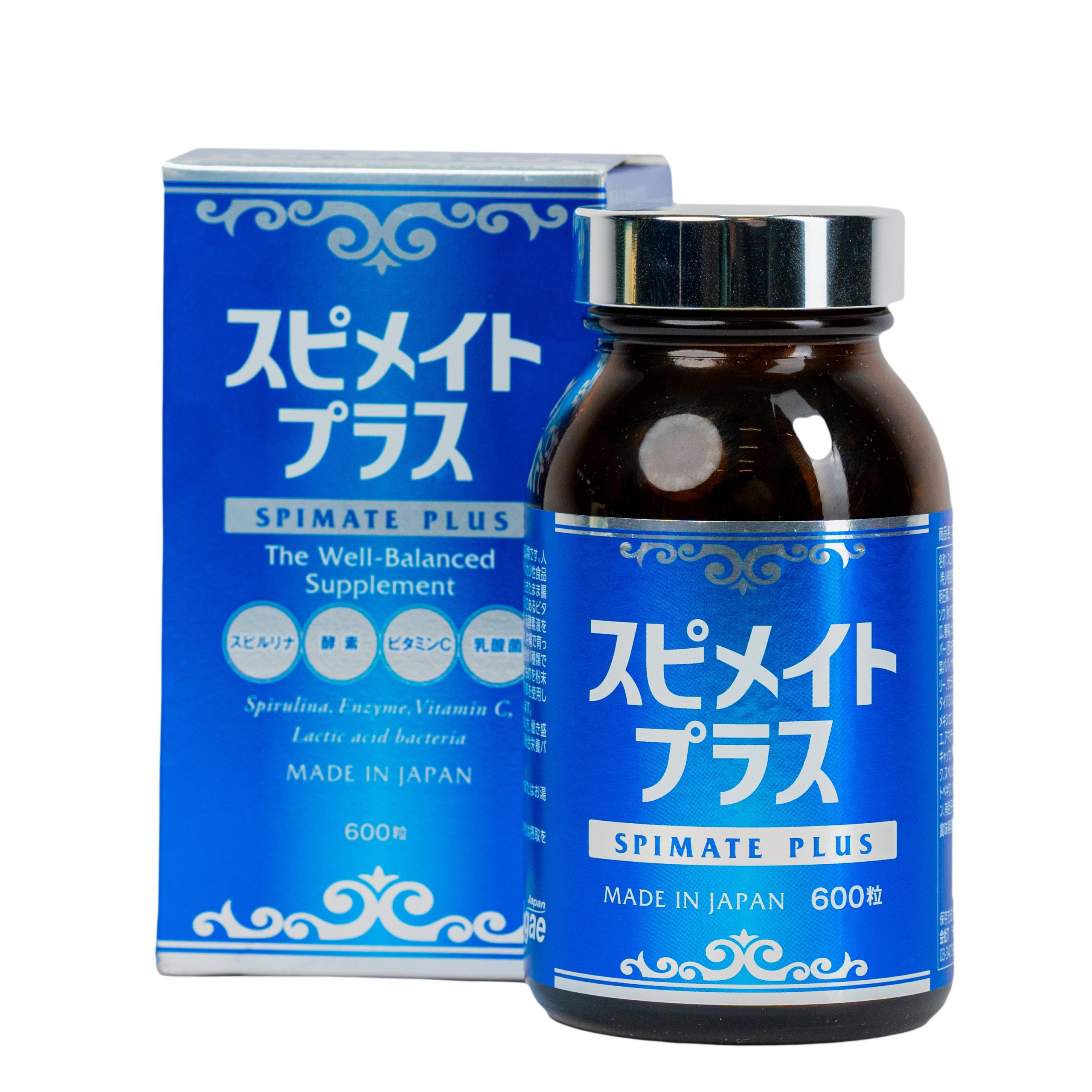 Viên Tảo Xoắn Spirulina Spimate Plus Nhật Bản 600v