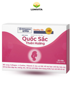 Viên nang QUỐC SẮC THIÊN HƯƠNG hỗ trợ tăng cường nội tiết tố nữ (hộp 20 viên)