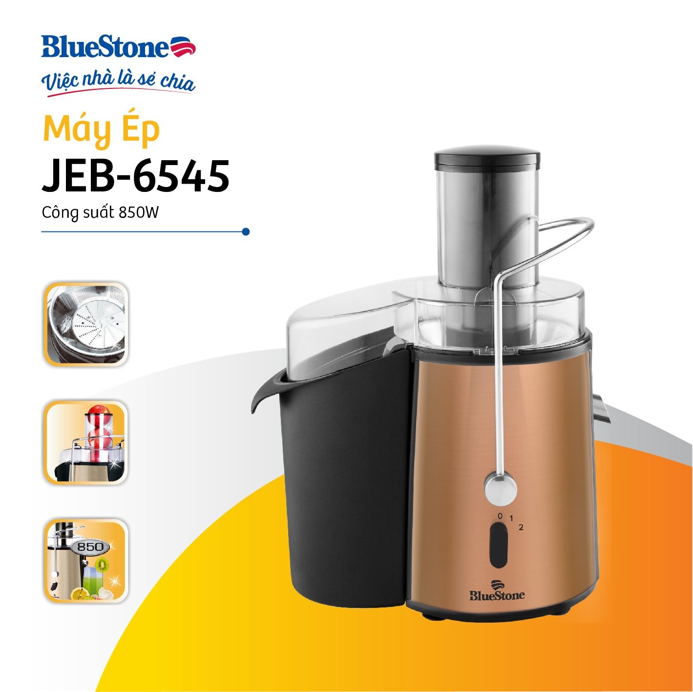 Máy Ép Nhanh BlueStone JEB-6545 850W