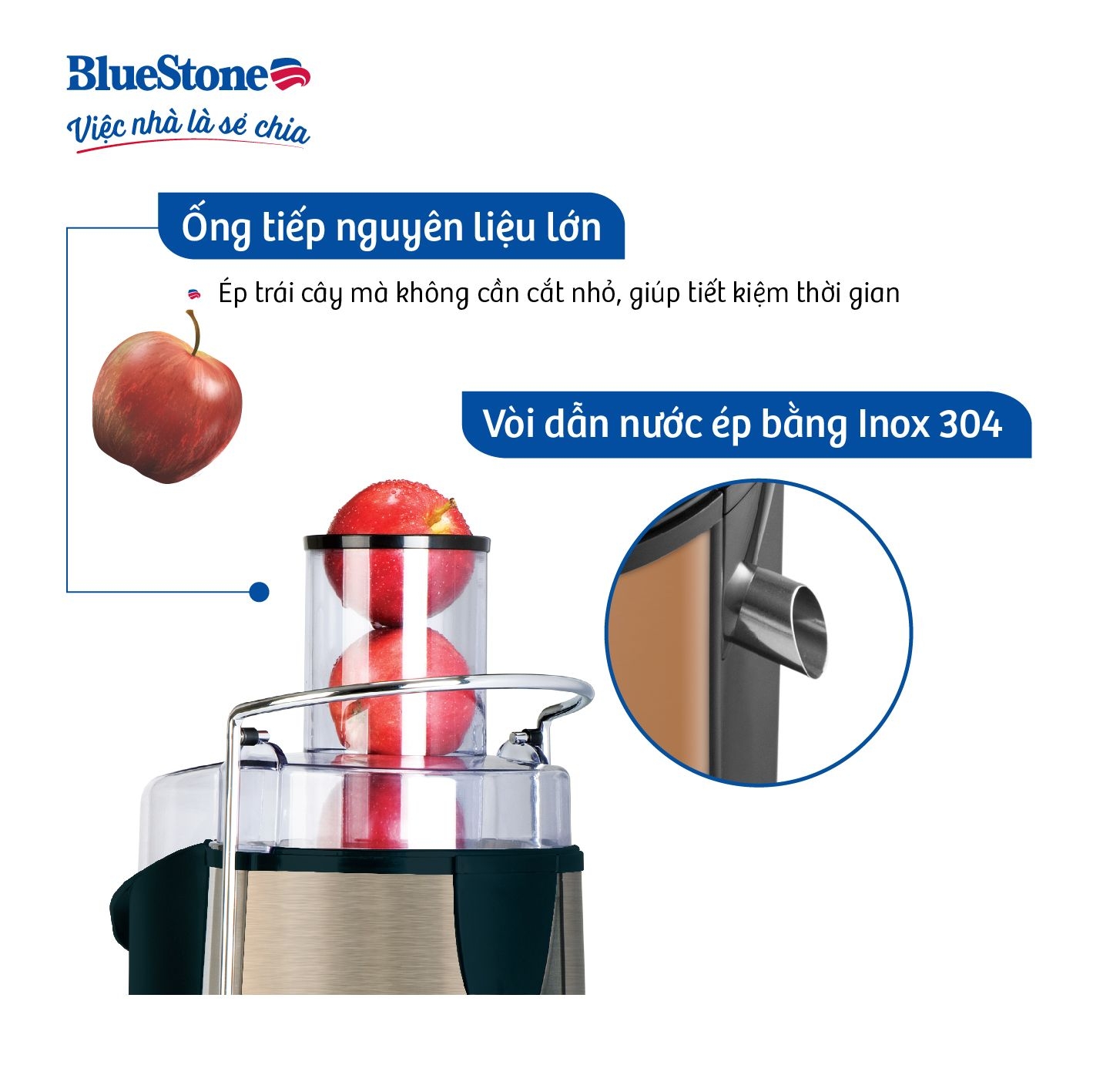 Máy Ép Nhanh BlueStone JEB-6545 850W