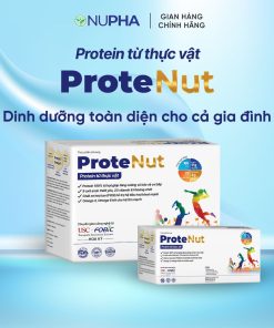 Protein từ thực vật PROTENUT dinh dưỡng toàn diện cho cả gia đình (hộp 4 gói x 40g)