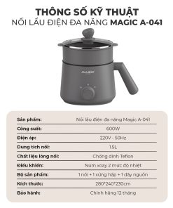 Nồi lẩu điện đa năng Magic A-041