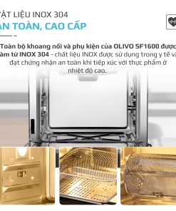 Nồi chiên hấp đa năng OLIVO SF1600