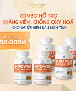 Combo 5 hộp TPBVSK Mpower Curcumin Plus made with Curcumin BioBDMC™30