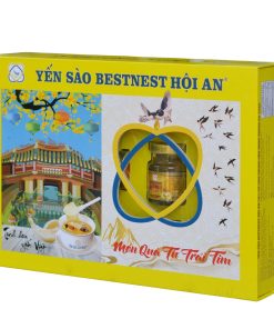 Tổ yến chưng sẵn BESTNEST Hội An 18% Đông trùng hạ thảo Tết 2026 – Hộp cứng 8 hũ