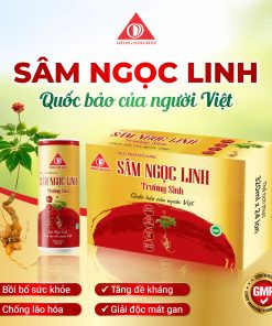 Sâm Ngọc Linh trường sinh đỏ (Thùng 24lon)