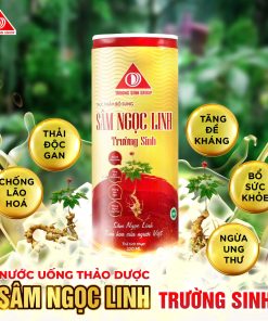 Sâm Ngọc Linh trường sinh đỏ (Thùng 24lon)