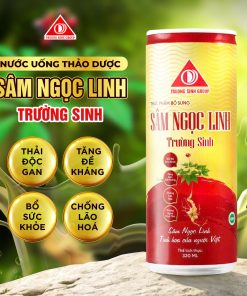 Sâm Ngọc Linh trường sinh đỏ (Thùng 24lon)