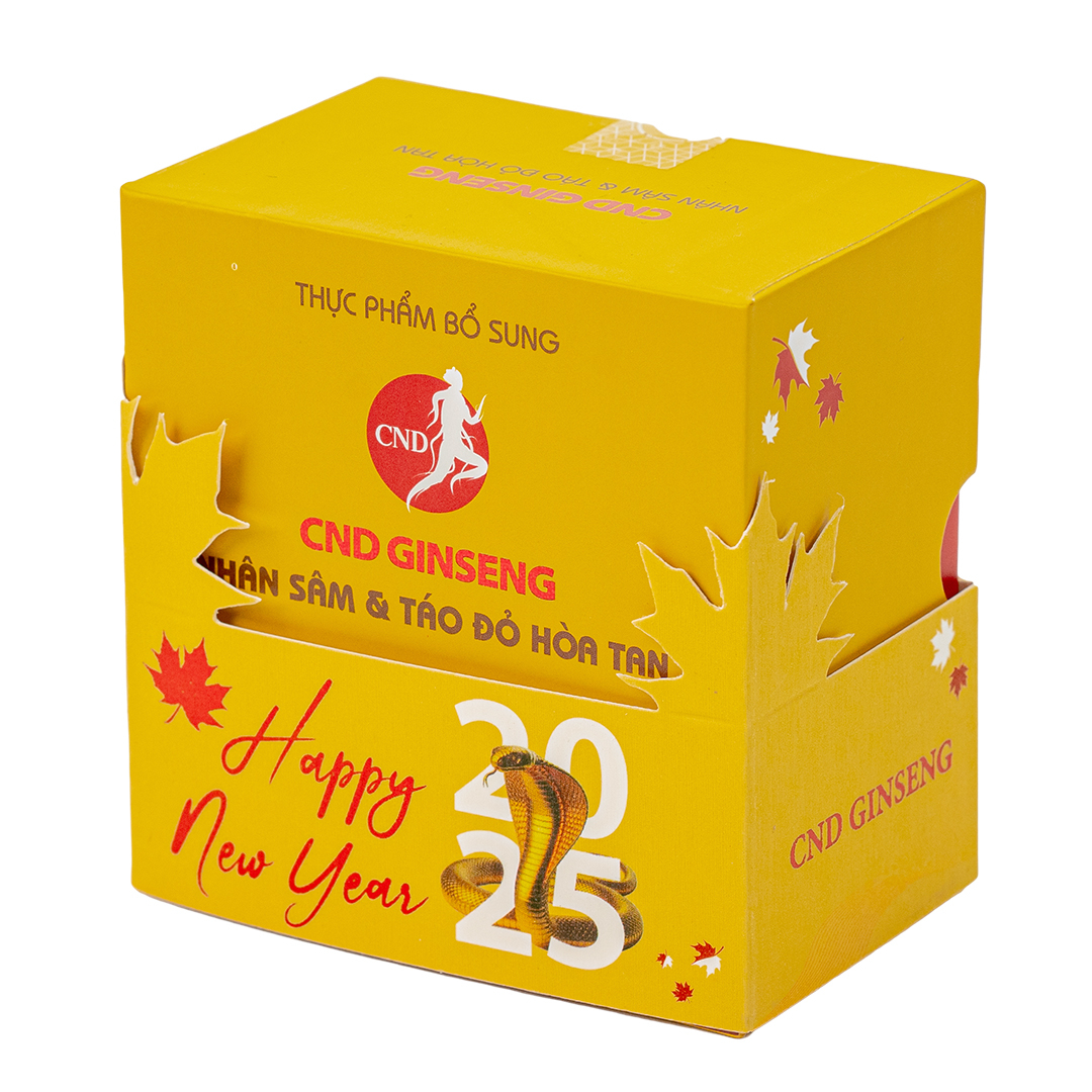 Nhân sâm và táo đỏ hòa tan