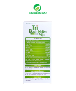 TPBVSK Trĩ Bách Nhiên Mộc hỗ trợ tăng sức bền thành mạch, giảm nguy cơ bị trĩ (Hộp 60 viên)