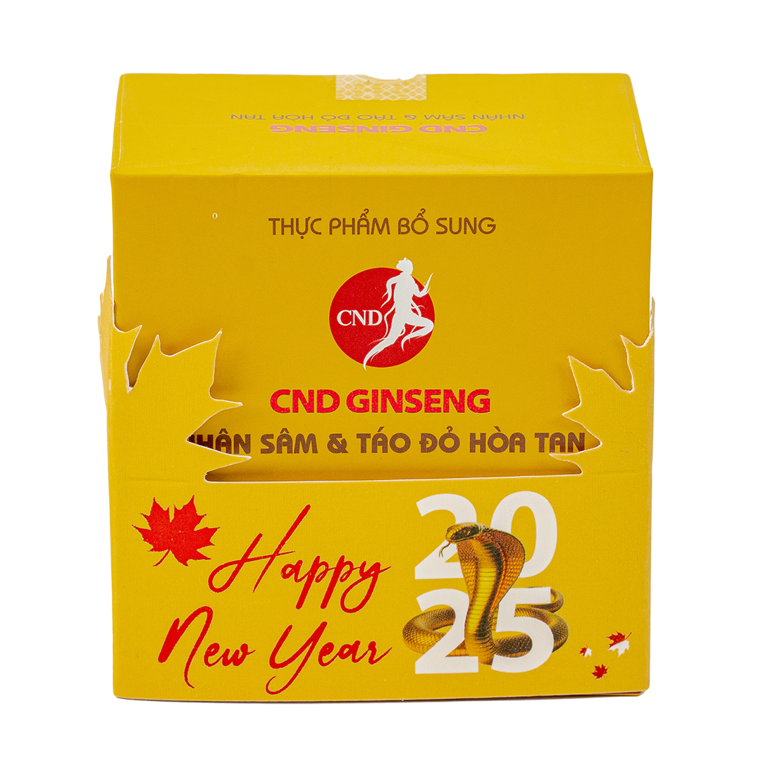 Nhân sâm và táo đỏ hòa tan