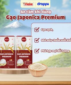 Gạo Japonica Premium HEBE giúp bé ăn ngon miệng hơn (hộp 1kg)
