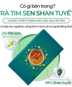 Trà Tim Sen Shan Tuyết Cổ Thụ Sunbeleaf – Thích Hợp Cho Người Chú Trọng Lối Sống Điều Độ Và Sức Khỏe Bên Trong – Hộp 20 Gói Túi Lọc