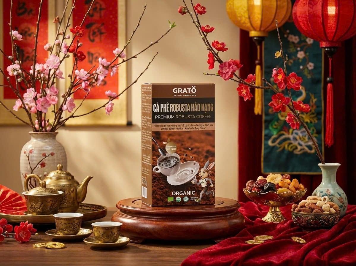 Cà Phê Robusta Organic Hảo Hạng Grato – Rang Xay Nghệ Nhân