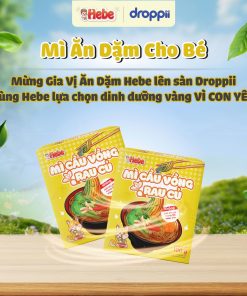 Mì Cầu Vồng Rau Củ HEBE bổ sung dinh dưỡng từ ngũ cốc & rau củ (hộp 100g)