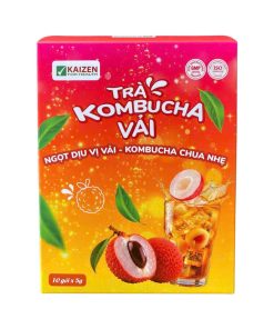 Trà Kombucha Vải ( Hộp 10 gói x 5g)
