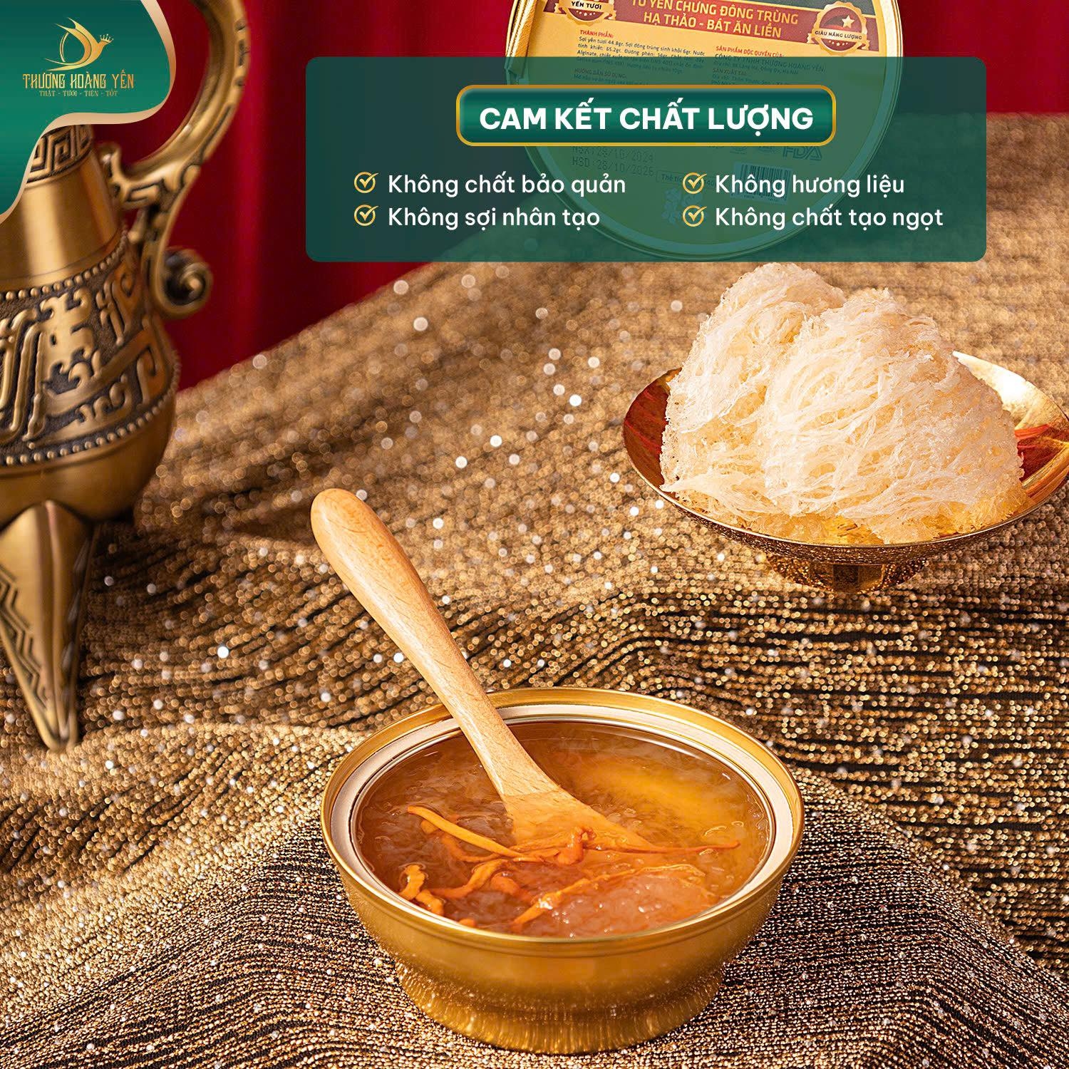 SET 6 Yến chưng Ăn liền mix vị Truyền Thống – THƯỢNG HOÀNG YẾN 140gr