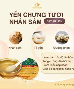 SET 6 Yến chưng Ăn liền mix vị Truyền Thống – THƯỢNG HOÀNG YẾN 140gr