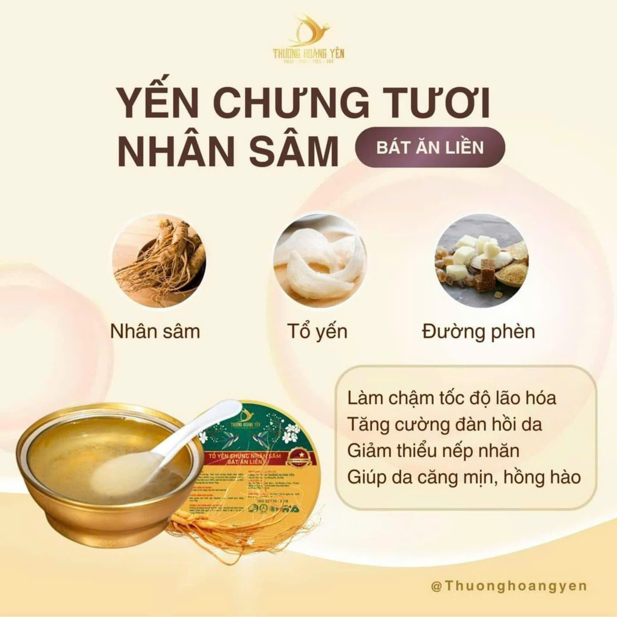 SET 6 Yến chưng Ăn liền mix vị Truyền Thống – THƯỢNG HOÀNG YẾN 140gr
