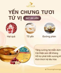 SET 6 Yến chưng Ăn liền mix vị Truyền Thống – THƯỢNG HOÀNG YẾN 140gr