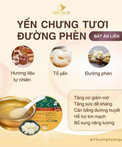 SET 6 Yến chưng Ăn liền mix vị Truyền Thống – THƯỢNG HOÀNG YẾN 140gr
