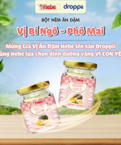 Bột Nêm Rau Củ – Bí Ngô – Phô Mai HEBE kích thích vị giác cho bé (hũ 50g)