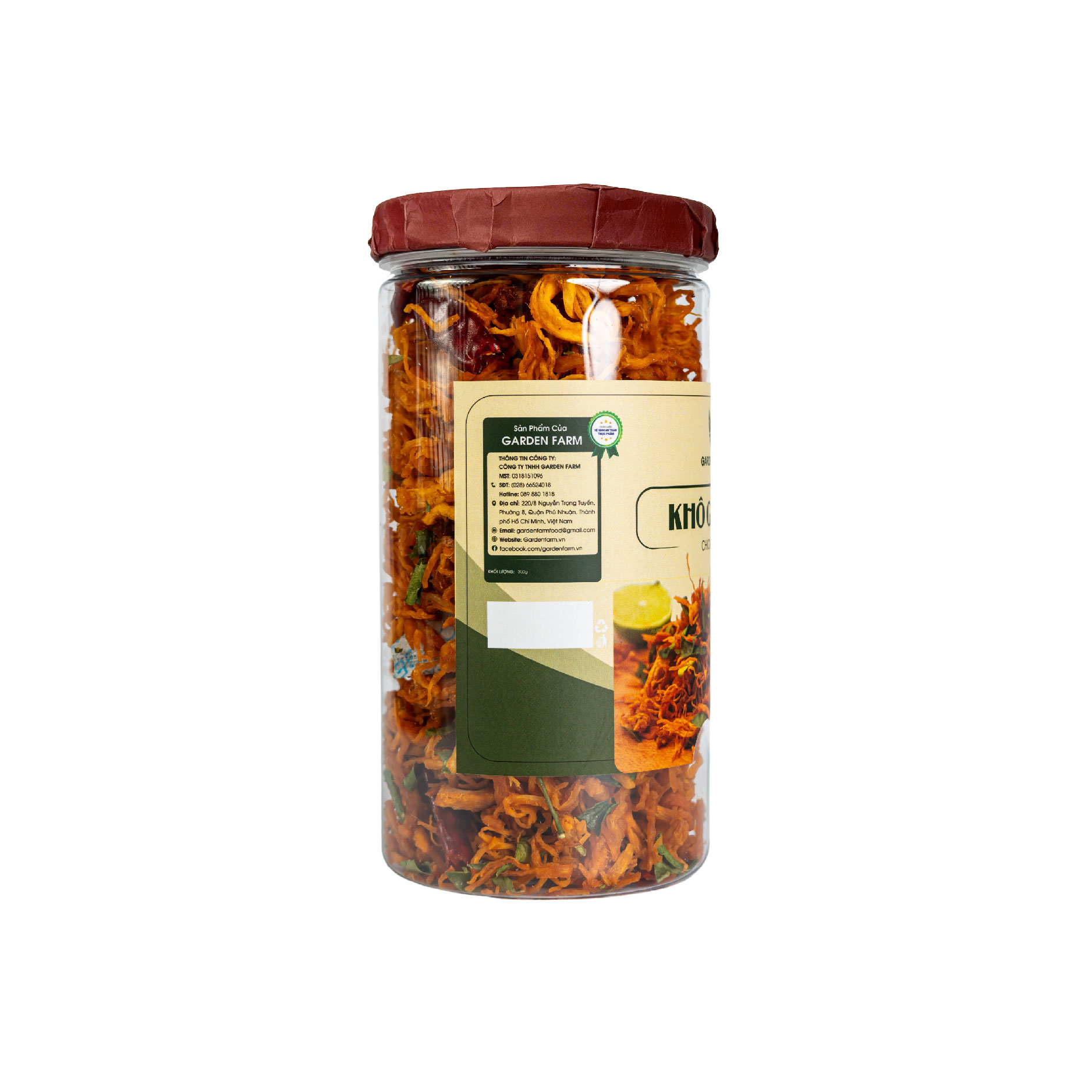 Khô Gà lá chanh Garden Farm (hũ 250g)