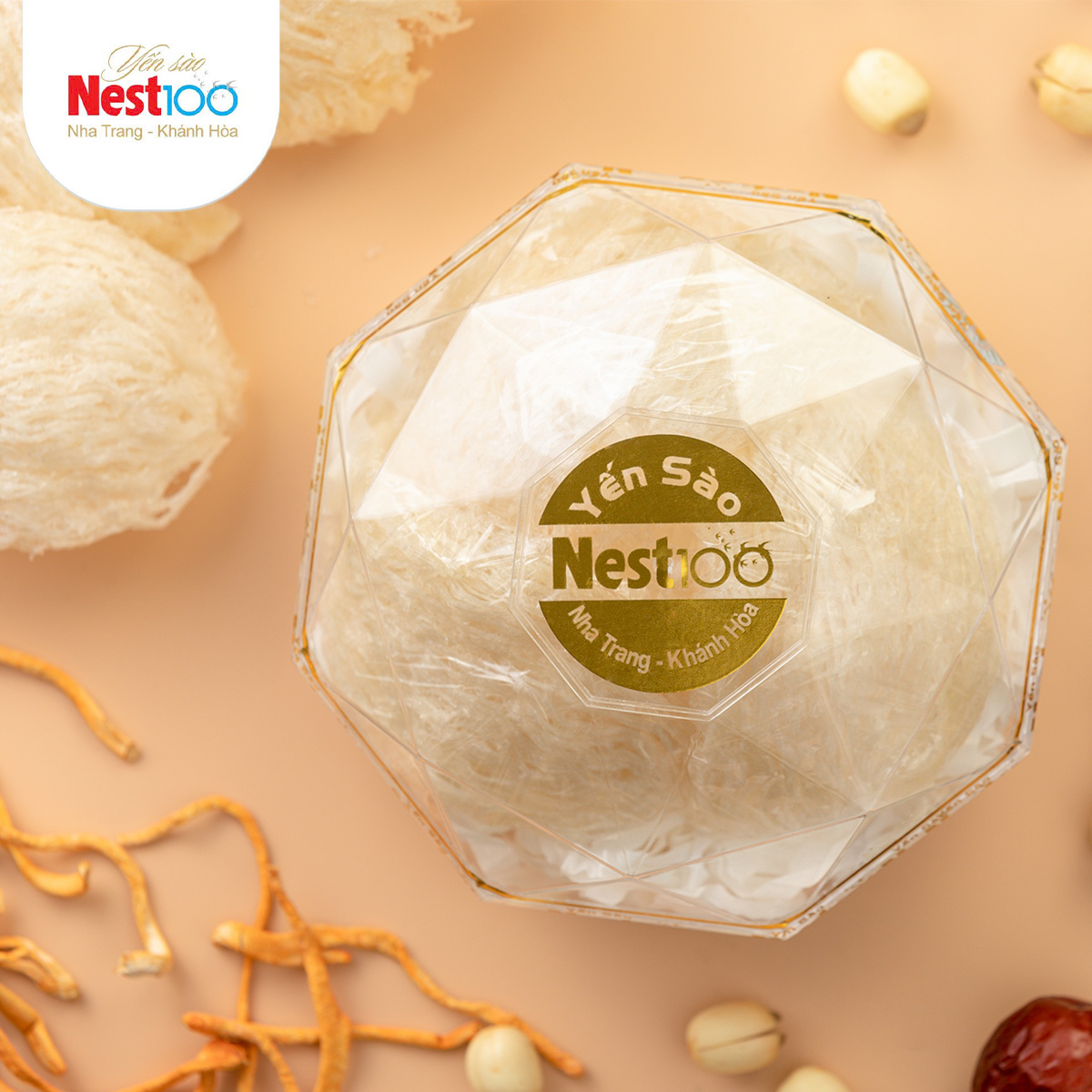 Yến tổ Nest100 – Rút lông loại đặc biệt (50g + túi)