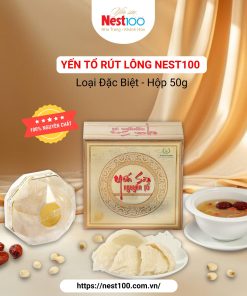 Yến tổ Nest100 – Rút lông loại đặc biệt (50g + túi)