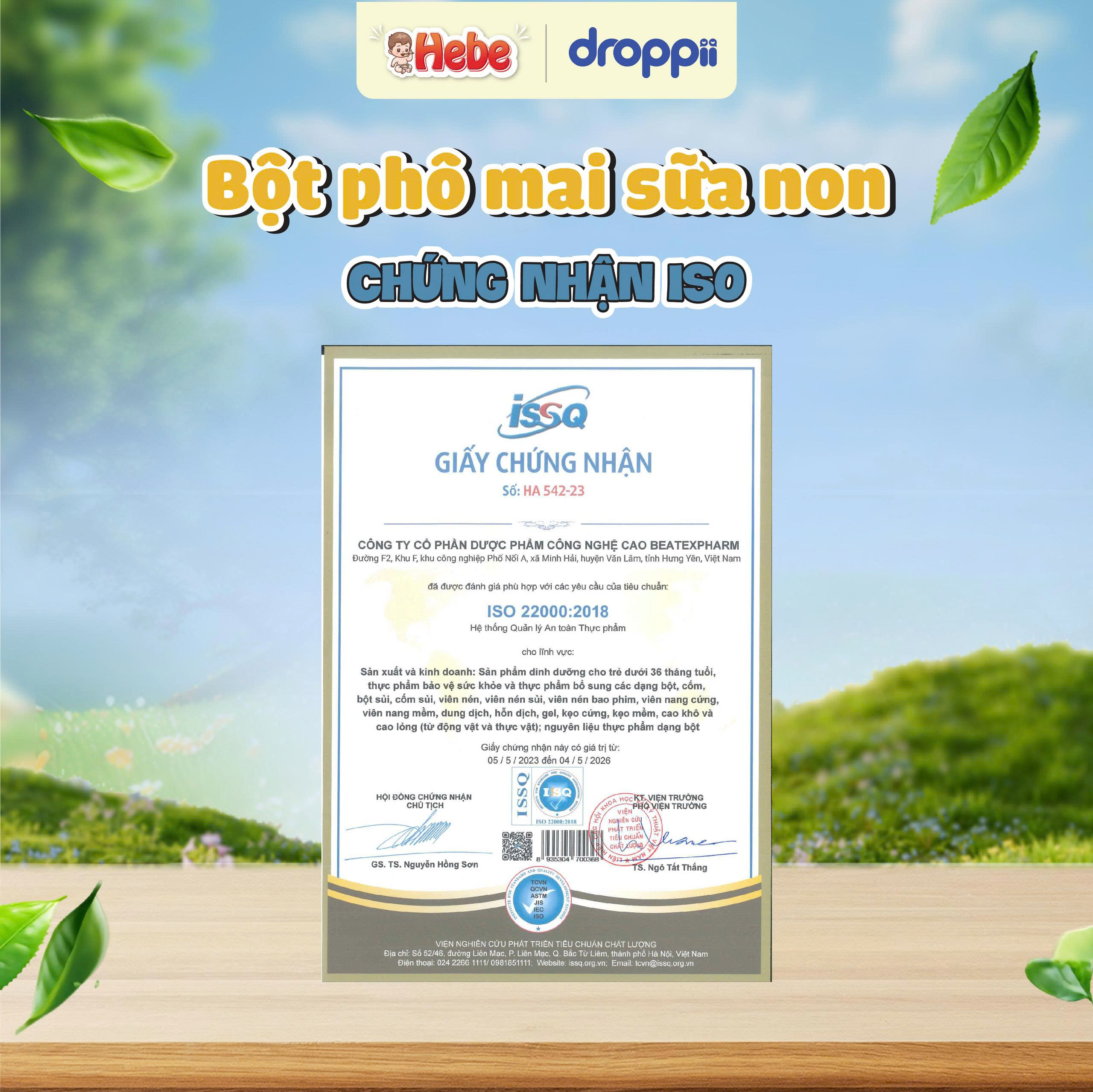 TPBS Hebe Bột Phô Mai Sữa Non Tách Muối giúp bé phát triển thể chất đẩy cân vượt bậc (Hộp 10 gói/ gói 4g)