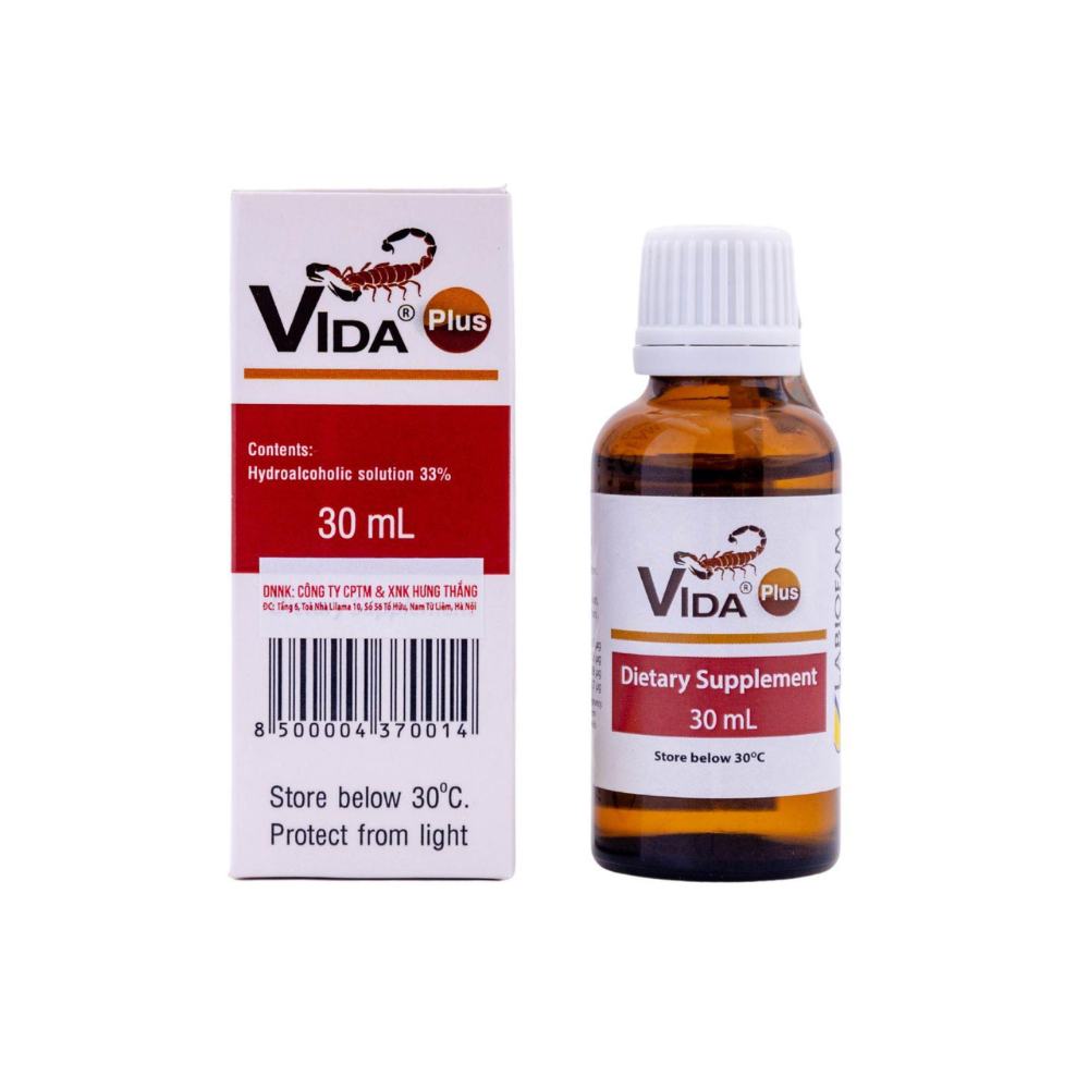 VIDA PLUS – Chiết xuất từ Nọc bọ cạp xanh Cuba (chai 30ml)