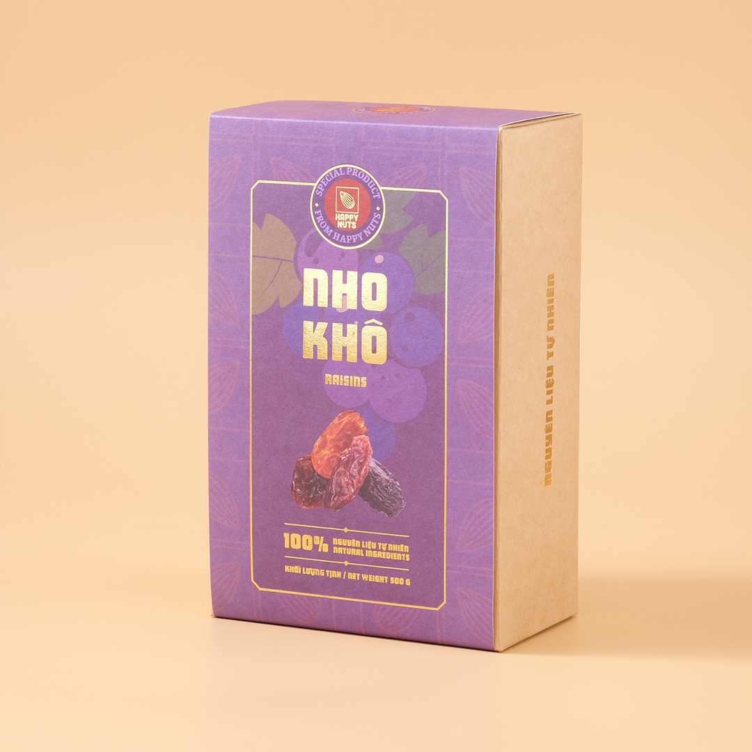 Nho khô 3 màu Happy Nuts 500gr