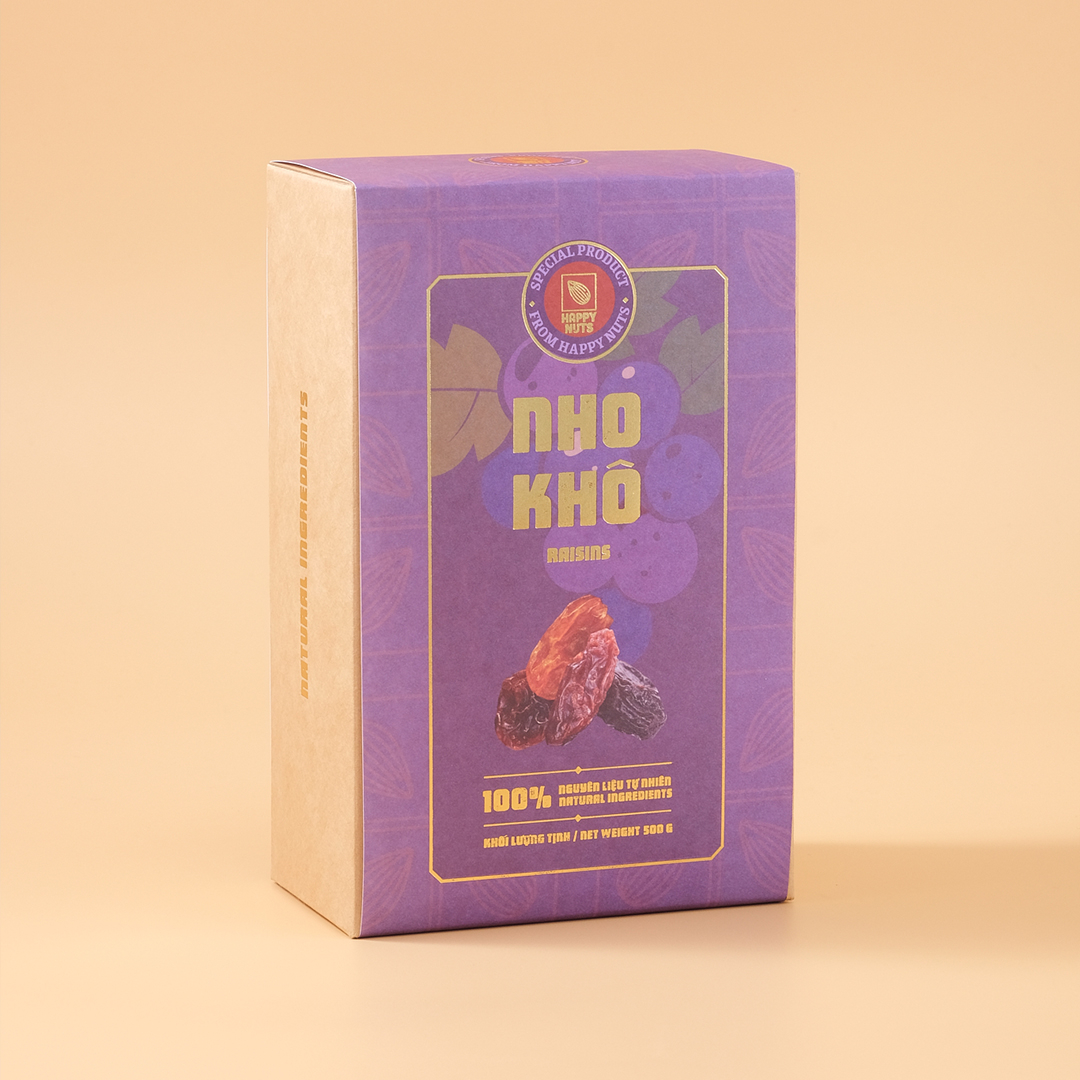 Nho khô 3 màu Happy Nuts 500gr