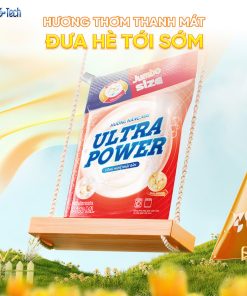 Thùng 4 túi Nước giặt xả Ultra Power hương Nắng Mai 3600ml