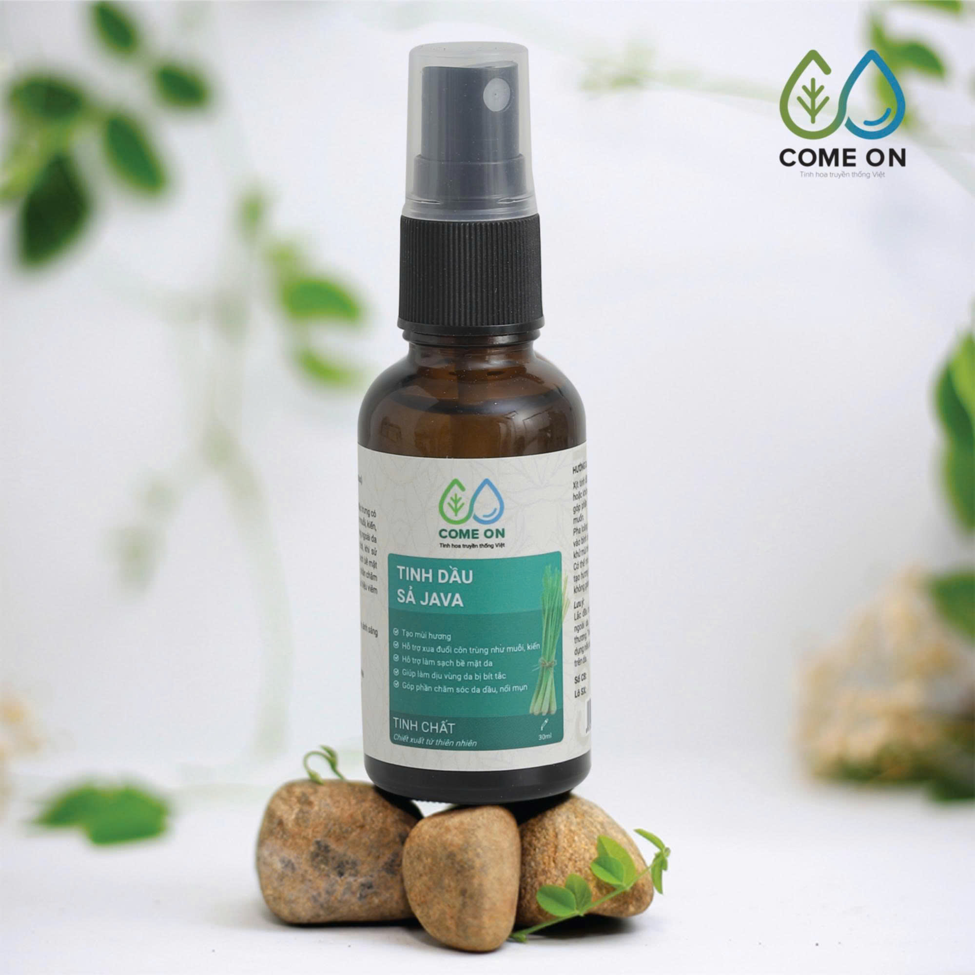 Tinh dầu sả Java đuổi muỗi, khử mùi, làm sạch da 30ml